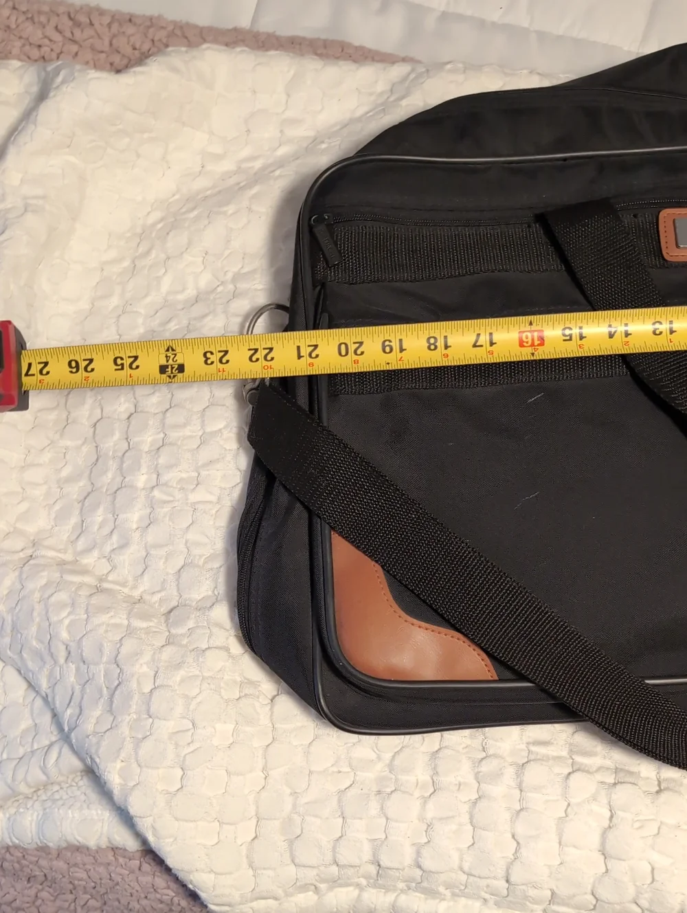 Vintage Jordache Black Nylon Travel Duffel Bag Carry-On Luggage Tag